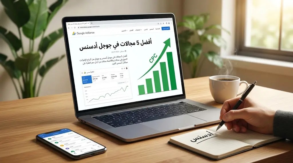 أفضل المجالات للربح من جوجل أدسنس وأعلى التخصصات ربحًا