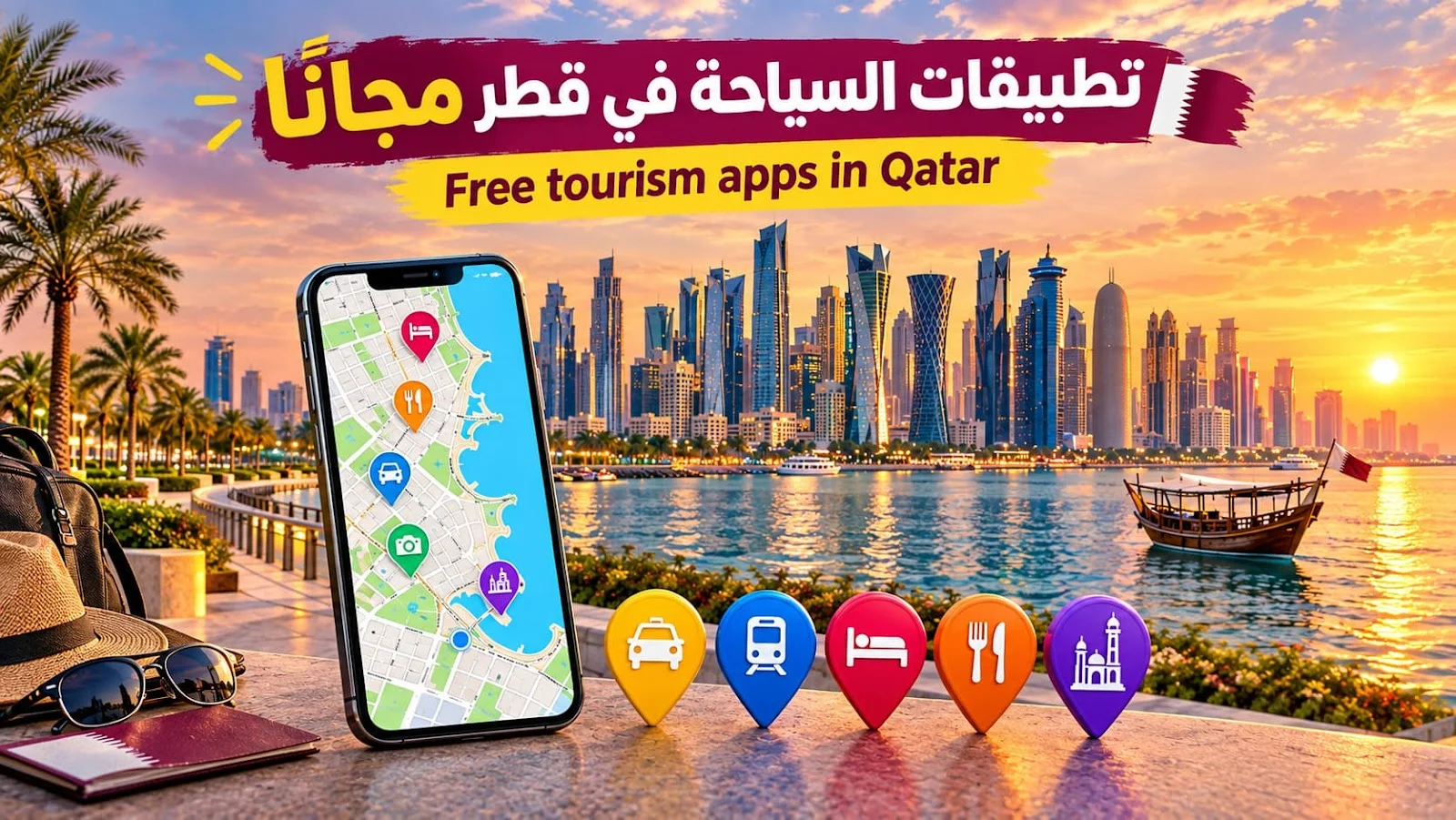 أفضل تطبيقات السفر في قطر | خرائط، مطاعم، فنادق، معالم سياحية  - تحميل مجانا