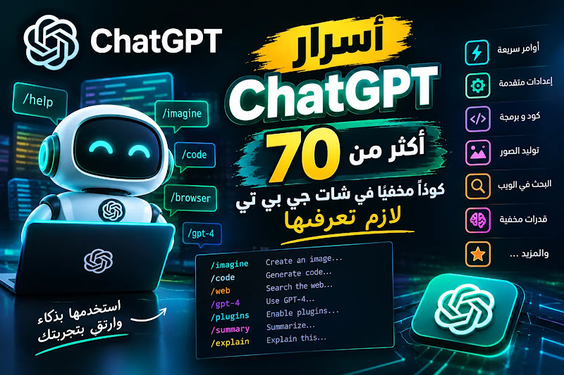 صورة توضيحية لدليل أوامر وطلبات ChatGPT الجاهزة.